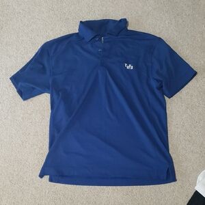 Classic Blue Polo Shirt with Short Sleeves